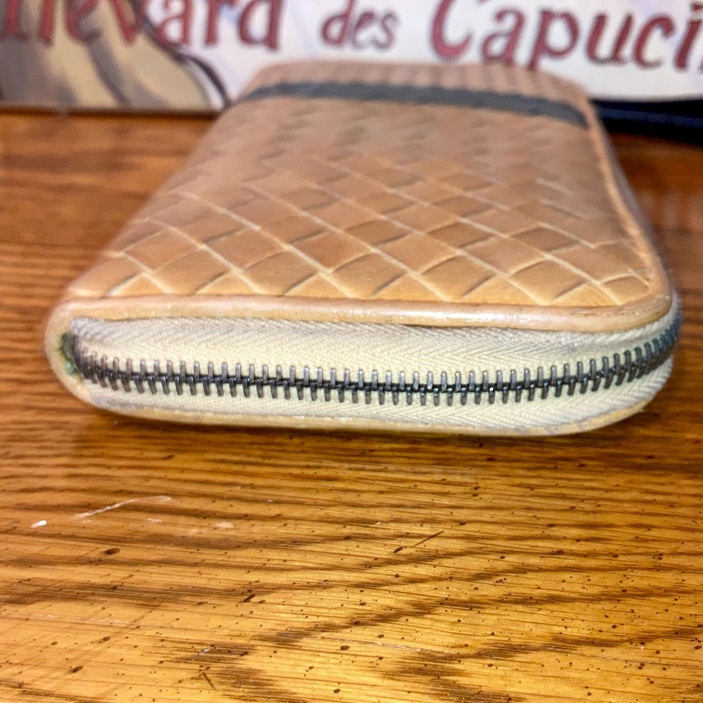 Bottega Veneta Intrecciato Woven Leather Wallet Tan - Picture 5 of 14